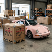 Voiture électrique de drift rose RS pour adultes 2600x1100x800mm, batterie lithium 72V, kart de course, vente en gros pour parcs d'attractions