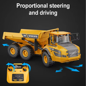 Camión Volquete Articulado <span class=keywords><strong>Volvo</strong></span> A40G <span class=keywords><strong>a</strong></span> Control Remoto Double E, Modelo 1/20, Dumper de Metal, Cargador, Juguetes de Construcción RC - Product Image 4
