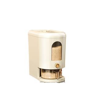 ถังเก็บข้าว 10 ลิตร 20 ลิตร ปิดสนิท ป้องกันแมลง ป้องกันความชื้น รักษาความสด รูปทรงกระบอก สีขาวอมเขียว ฝาปิดแบบซีล - Product Image 4