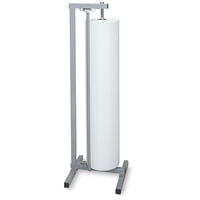 Distributeur de rouleaux de papier vertical mobile JH-Mech de 36 pouces avec roulettes, distributeur et coupeur de rouleaux de papier kraft robuste