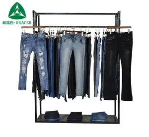 Women Used Clothes Damage Jeans Second Hand Used Clothing In Bale