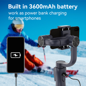 OEM profesional 3-Axis inteligente cardán de mano <span class=keywords><strong>Selfie</strong></span> <span class=keywords><strong>Stick</strong></span> estabilizador F6 Smartphone APP Control pista activa con trípode - Product Image 2