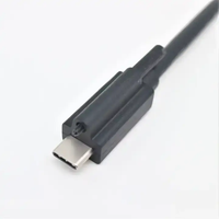 Kabel Data USB 3.1 Tipe-C 1M Kustom dengan Pengunci Sekrup Ganda, Pelindung Anyaman, dan Sudut Khusus untuk Printer, Komputer & Pemindai Barcode