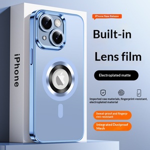 เคสซิลิโคนใสเคลือบด้านกันกระแทกแบบแม่เหล็กสำหรับ <span class=keywords><strong>iPhone</strong></span> <span class=keywords><strong>13</strong></span>, <span class=keywords><strong>Pro</strong></span> และ Max รุ่น Unisex - Product Image 3