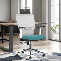 Kabel Chaise de bureau de haute qualité à dossier moyen Chaise de patron au design moderne Support lombaire Siège de visiteur en maille Chaise pivotante de haut confort