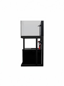 ZOOBAM Pecera Rectangular para Salón, <span class=keywords><strong>de</strong></span> Vidrio Ultra Transparente <span class=keywords><strong>con</strong></span> Base <span class=keywords><strong>de</strong></span> Aleación <span class=keywords><strong>de</strong></span> Aluminio y Filtro Inferior, 150L, para Acuarios <span class=keywords><strong>de</strong></span> Corales Marinos - Product Image 1