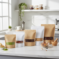 Vente directe usine – Sacs d'emballage alimentaire en papier kraft de qualité alimentaire, pochettes alimentaires verticales refermables pour biscuits, noix, grains de café