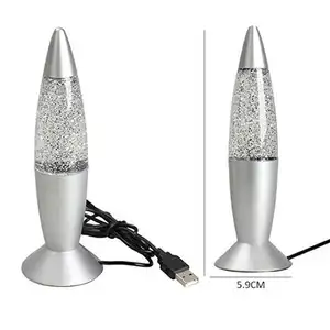 7"GLITTER LAMP WITH USB CABLE