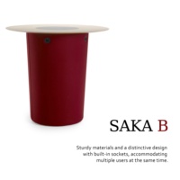 Table Basse de Luxe avec Jardinière Intégrée et Prise de Charge, Table Décorative pour Plantes Vertes pour Villa, Intérieur Haut de Gamme
