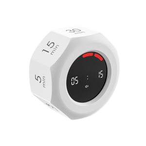 ตัวจับเวลาแบบพอมอดอร์โอ ยี่ห้อ Source Manufacturer จอ LCD ดิจิตอล สำหรับครัว ตั้งเวลาได้ 3 5 <span class=keywords><strong>30</strong></span> 90 นาที รูปทรงลูกบาศก์ พร้อมฟังก์ชั่นนับถอยหลังแบบมองเห็นได้ - Product Image 3