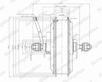 Kit Vélo Électrique 72V 5000W, Moteur Moyeu Arrière Sans Engrenage pour Jante de Moto 17 18 19 21