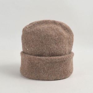 Nouveauté 2024 – Bonnet en laine double épaisseur à sequins scintillants pour femme, style décontracté, chaud et élégant pour l'automne-hiver - Product Image 4