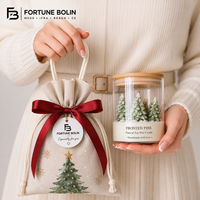 Bougie parfumée artisanale à la cire de soja, best-seller, pour Noël, dans un bocal en verre créatif
