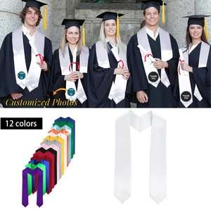 Estola de Graduación Clase de 2026, Banda de Satén Blanca para Niños, Honor Escolar, Inauguración Académica, 72 Pulgadas - Product Image 6