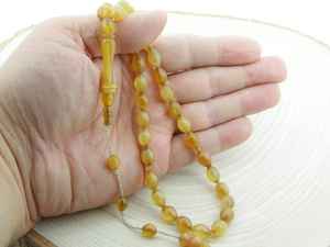 Perles de corne de buffle naturelle, tasbih artisanal, accessoires spirituels pour la méditation, la prière quotidienne et l'expression culturelle - Product Image 5