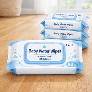 <span class=keywords><strong>Lingettes</strong></span> pour bébé extra douces écologiques personnalisées OEM Chine 80 pièces par paquet Sans alcool pour un nettoyage efficace - Product Image 6