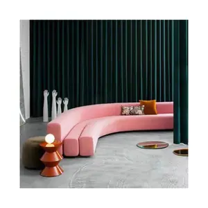 Modern Modular Cloud Luxury Sofa Couch Velvet Tufted Curved Muebles De Sala White Leisure Sofaset Living Room Furniture Set