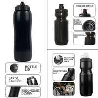 Bouteille d'eau de cyclisme personnalisée sans BPA avec logo, bouteille à boisson pour vélo, bouteille d'eau portable à presser pour le cyclisme