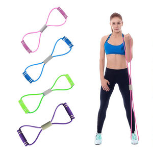 Figura 8 fascia di resistenza Fitness portatile da uomo e da donna da braccio spalla da <span class=keywords><strong>allenamento</strong></span> con strappo elastico corda di tensione - Product Image 1