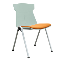 Chaises d'entraînement empilables en plastique à prix de gros pour l'école, le bureau, les meubles de classe
