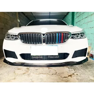 Séparateur de lèvre de menton de pare-chocs avant en fibre de carbone de style 3D pour <span class=keywords><strong>BMW</strong></span> G32 6GT 630 <span class=keywords><strong>640</strong></span> avec paquet M 2019-2021 pré-LCI - Product Image 6