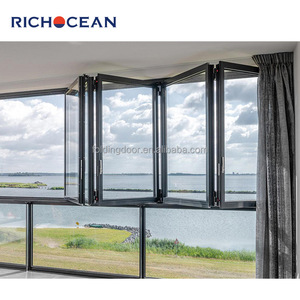 Ventana Plegable Moderna RICHOCEAN con Doble Vidrio Templado y Mosquitera, Ventanas Bi-Plegables Económicas - Product Image 4