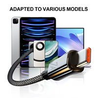 Câble de données USB-A vers Type-C 7A 2026 – Cordon tressé de charge ultra-rapide pour téléphones et tablettes Mi – Câble USB-C à charge rapide