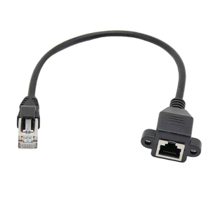 Câble Réseau Ethernet Cat 6 RJ45 Mâle vers Femelle Blindé avec Fixation par Vis pour Routeur - Product Image 5