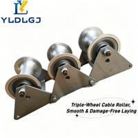 Unidad de Instalación de Cables YILI, Guía de Cables Modular Recta, Enlazable, Galvanizada, de Acero, para Montaje en Suelo, Cóncava, con Fijación por Pernos