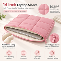 Housse d'ordinateur portable matelassée personnalisée en gros, antichoc, avec logo imprimé sur mesure, cadeau d'entreprise