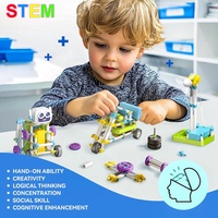 Robot éducatif 36 en 1, blocs de construction modèle STEM, expérience scientifique, assemblage de bricolage, projets d'ingénierie électrique, jouets de construction