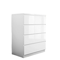 Armoire de rangement, armoire à tiroirs, armoire à 4 tiroirs, armoire en bois, armoire de salon, fabriquée en Chine, commode