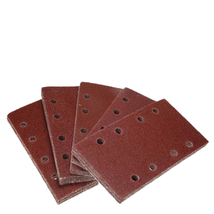 40 Grit 1/<strong>3</strong> Sanding Sheet Sander Sandpaper <strong>Hook</strong> <strong>and</strong> <strong>Loop</strong> Pads 8 Hole Sanding Paper 93x185mm Abrasive Disc for Vibration Grinder - Product Image 5