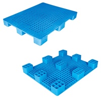 Plateau en plastique réticulé à neuf pieds, empilable, durable et renforcé, de qualité alimentaire, pour la manutention des matériaux