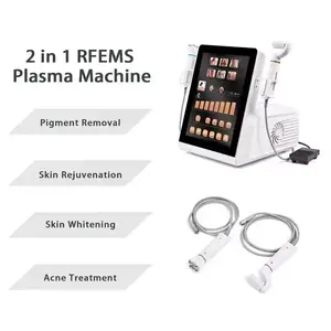 2 IN 1 fibroblast plasma pen professional Skin Tightening Acne Removal Face Lift Plas Ems Rf Removal Device