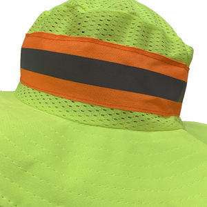 Hola Vis Seguridad Alta visibilidad Logotipo personalizado Trabajo Sombreros para el sol Fluorescente Reflectante Seguridad Trabajo Sombrero - Product Image 3