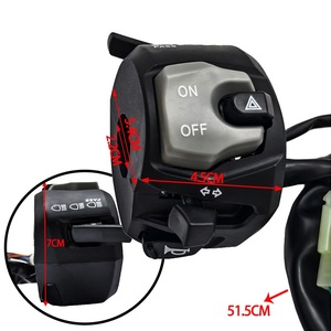 Universal Motorcycle Multifunction Handlebar Switch with Horn &amp; Starter for GSX Southeast Asia Market Waterproof Design - Product Image 3