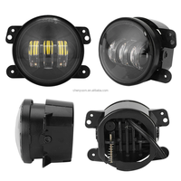 HYNBYZJ 4 ''Led Driving Lights 30W 4 pouces Halo Led Antibrouillard pour 2007-2017 Jeep Wrangler JK
