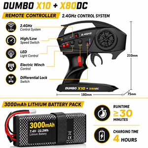 Super Hobby <span class=keywords><strong>Bronco</strong></span>, Modelo Todoterreno a Escala 1:10, 4WD, HB R1001, Camioneta RC Rock Crawler <span class=keywords><strong>4X4</strong></span> con Iluminación LED Avanzada y ESC RTR - Product Image 3