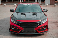 Kit de carrosserie de conversion style Type R pour Honda Civic 10e génération 2016-2020 avec pare-chocs avant et arrière, jupes latérales et calandre à montage direct