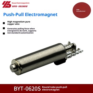 Vanne électromagnétique Push-Pull 12V électroaimant tubulaire rond, électroaimant miniature et bobine solénoïde DC - Product Image 5