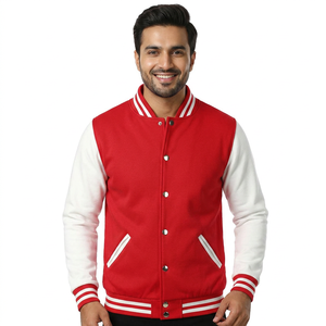<b>Men's</b> Varsity <b>Jacket</b> Customized Logo Thin Soft and Comfortable Splicing <b>Baseball</b> <b>Jacket</b> Over CollegeBaseballjacket <b>for</b> <b>men</b> - Product Image 1