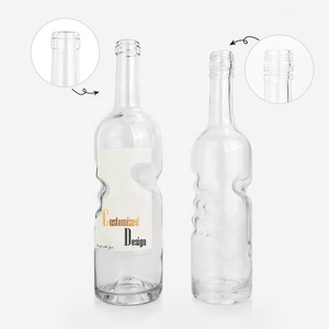 Etiquetas Personalizadas de Fábrica, Botellas de Vidrio de Cristal con Tapón de Corcho de 500ml/750ml para Vino, Licor, Brandy, Ginebra, Ron, Whisky, Vodka, Tequila - Product Image 3