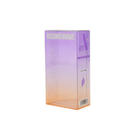 Boîte à sandwich en plastique transparent personnalisée Boîte à café en capsule en PVC Boîtes transparentes pour la Saint-Valentin pour champagne, vin et bière jus