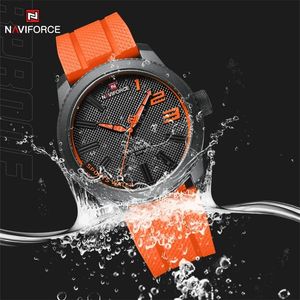 นาฬิกาข้อมือ NAVIFORCE 9202 แฟชั่นสำหรับผู้ชาย นาฬิกาหรู กันน้ำ สปอร์ต สายยาง ธุรกิจ ควอตซ์ ของขวัญสำหรับผู้ชาย - Product Image 3