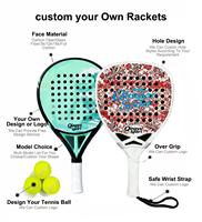 Raquette de tennis diamantée personnalisée de haute qualité Qingyu Sport, raquette de padel en fibre de carbone, noyau en mousse EVA, légère, logo personnalisé
