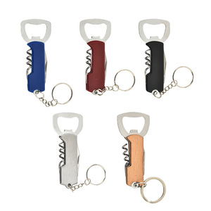 Multi Function <b>Bottle</b> <b>Opener</b> 8.3x3.5cm Portable Stainless Steel Wine <b>Opener</b> With <b>Keychain</b> For Beer And Wine - Product Image 3