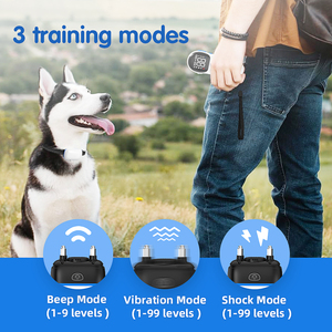 Tize-<span class=keywords><strong>Collar</strong></span> de entrenamiento para perros, dispositivo de carga inalámbrica, 99 niveles, vibración, impermeable, choque - Product Image 3