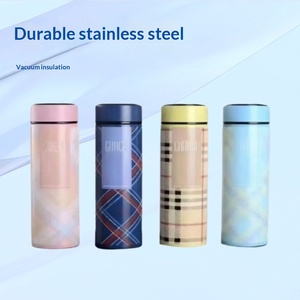 Nouvelle Tasse Créative à Grille 2026 – Tasse Isotherme en Acier Inoxydable pour Affaires, Tasse Portable pour Étudiants - Product Image 1