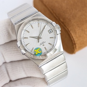 Reloj de Lujo de Alta Gama con Movimiento Mecánico Automático, Espejo de Zafiro Curvo, Correa Integrada de Acero Inoxidable para Omegaes - Product Image 5